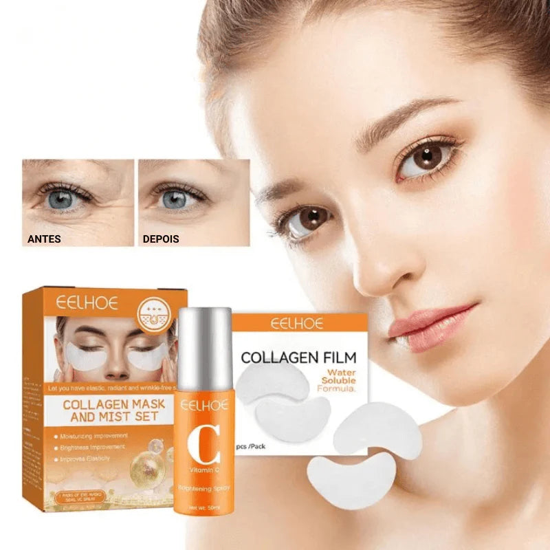 Kit Folhas De Colágeno  25 folhas rejuvenescedora